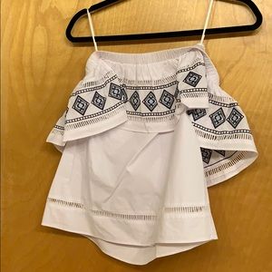 Off the shoulder detailed top